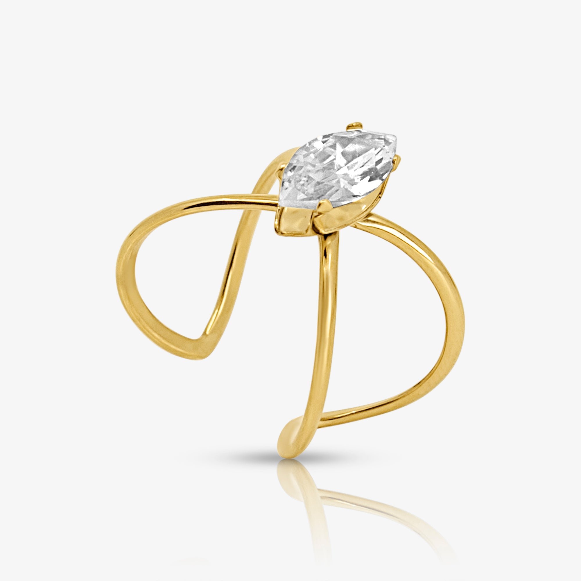 Teardrop Crush Ring