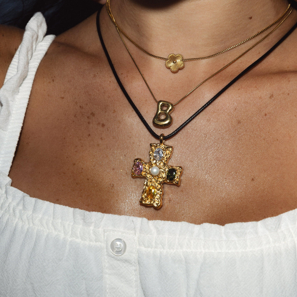 Popstar Cross Cord Necklace