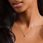 Crystal Initial Necklace