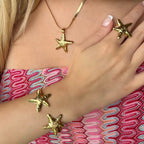 Golden Starfish 4 Piece Set
