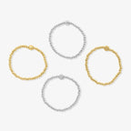 Coastal Beaded Bracelet 4 Piece Set