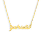 Custom/Personalized Lowercase Nameplate Cable Necklace
