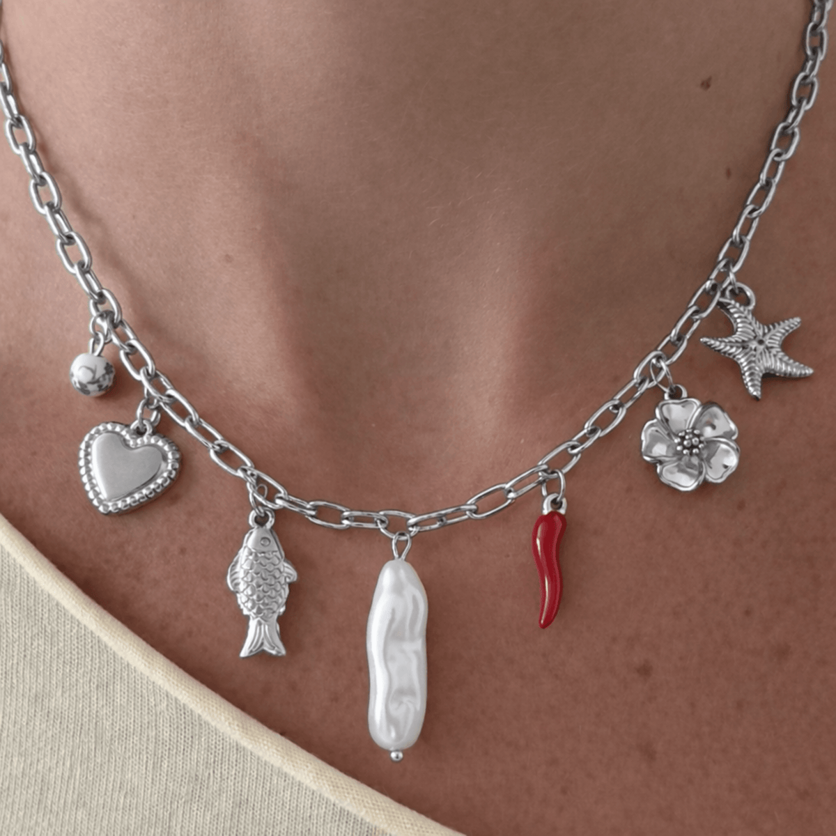 Saltwater Babe Charm Necklace
