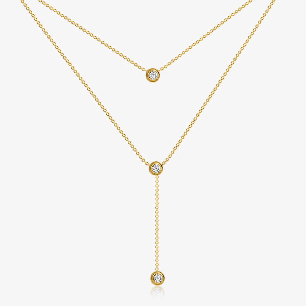 Dahlia Lariat Necklace