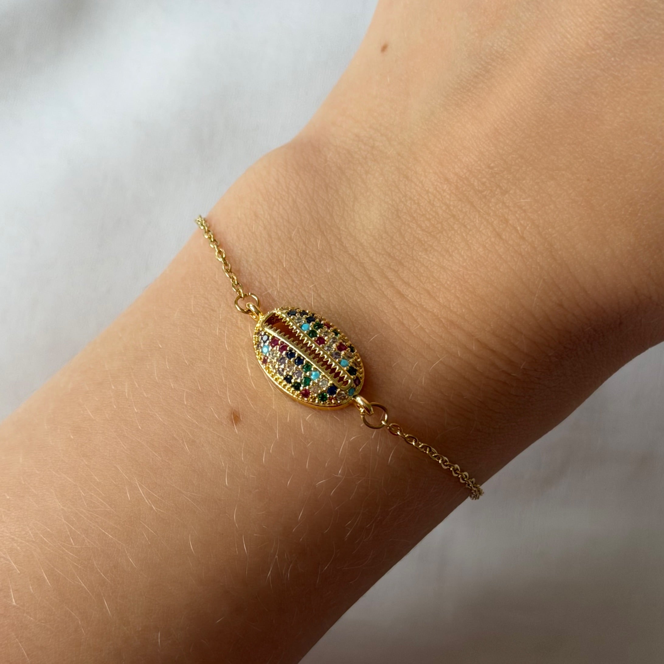Rainbow Shell Bracelet
