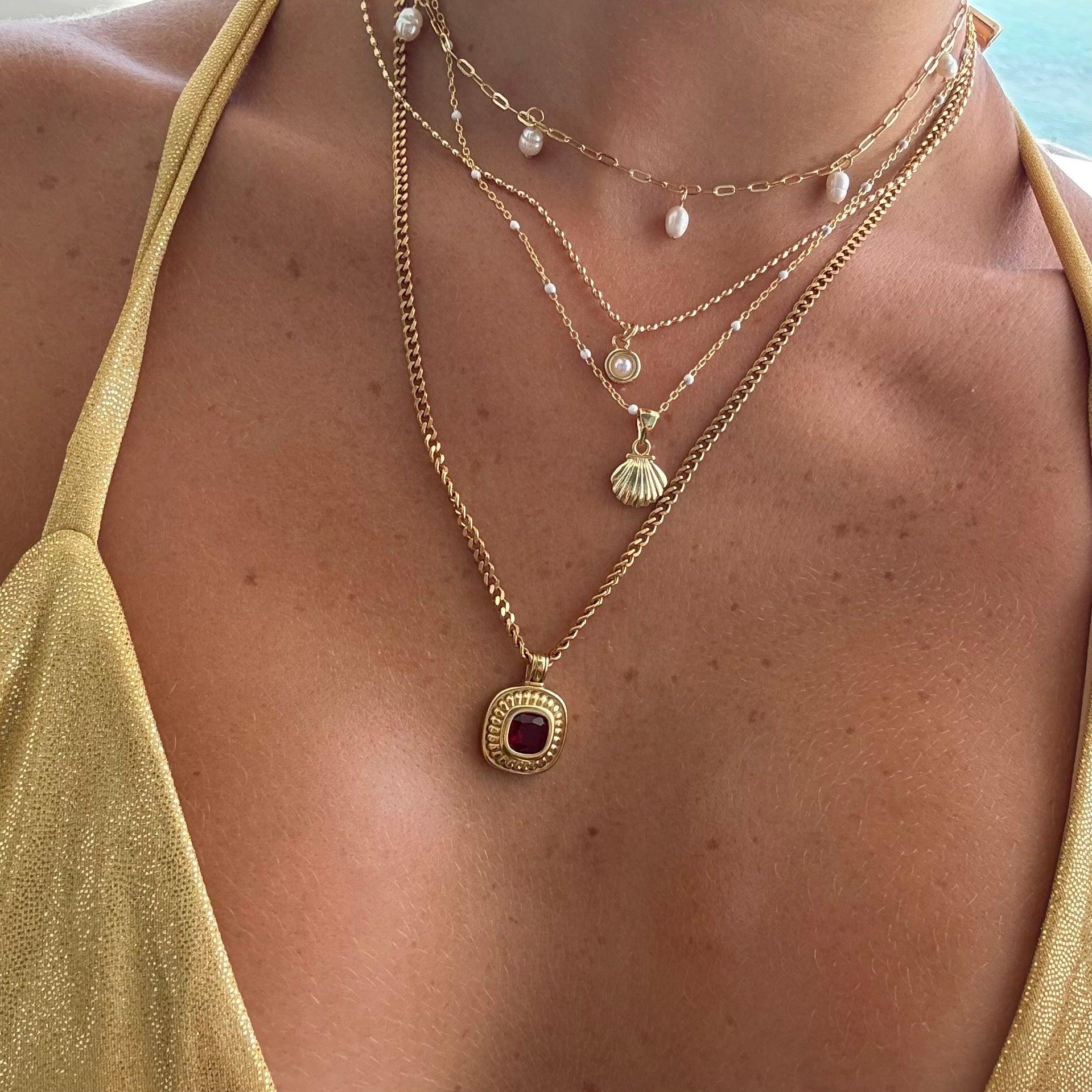 Saffron Necklace