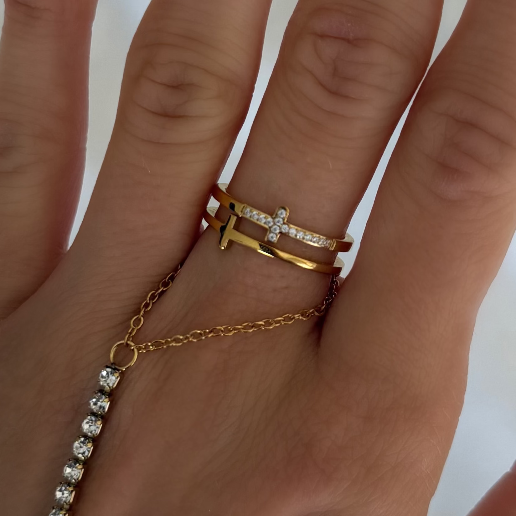 Divine Darling Cross Ring
