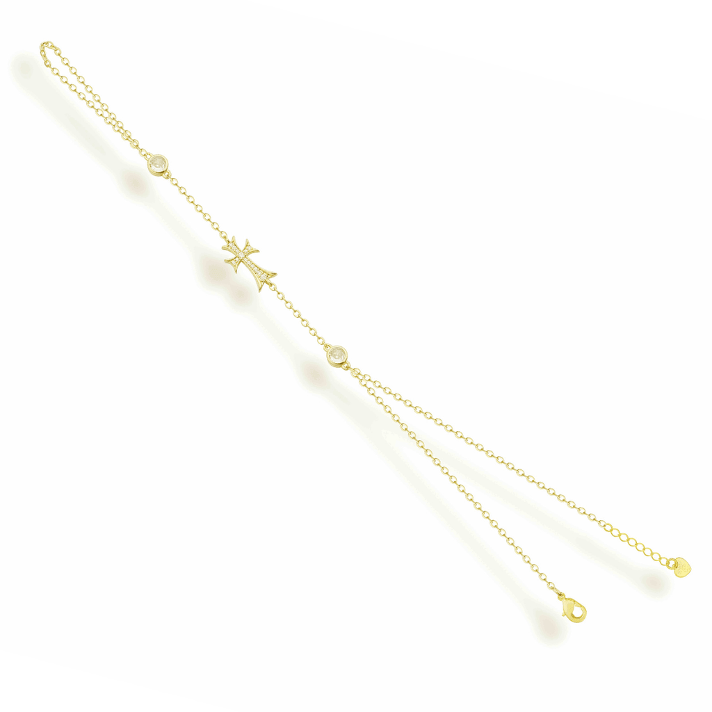 Double Cross Me Hand Chain