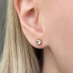 Shine On Flat Back Earrings Gold