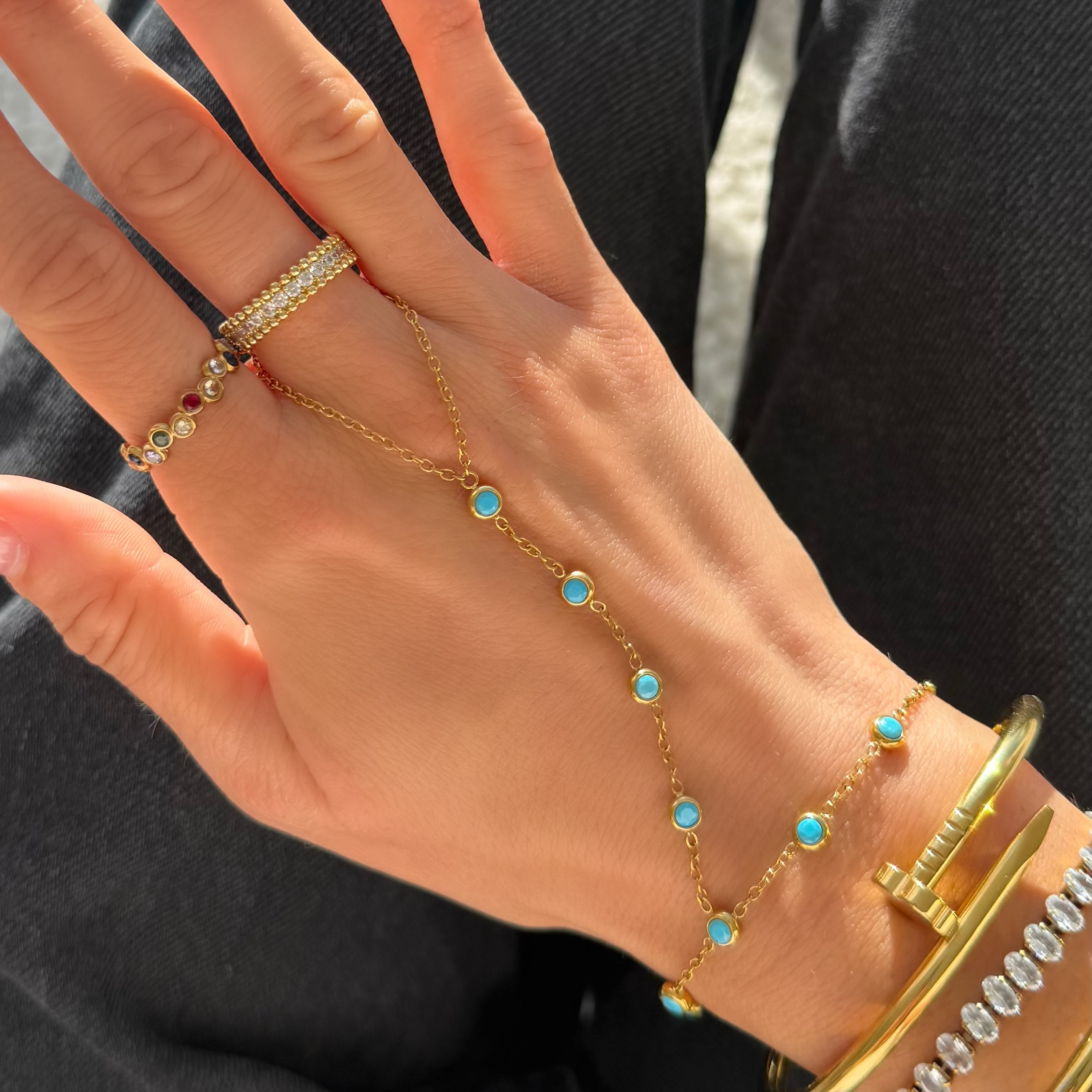 Aqua Dreams Hand Chain