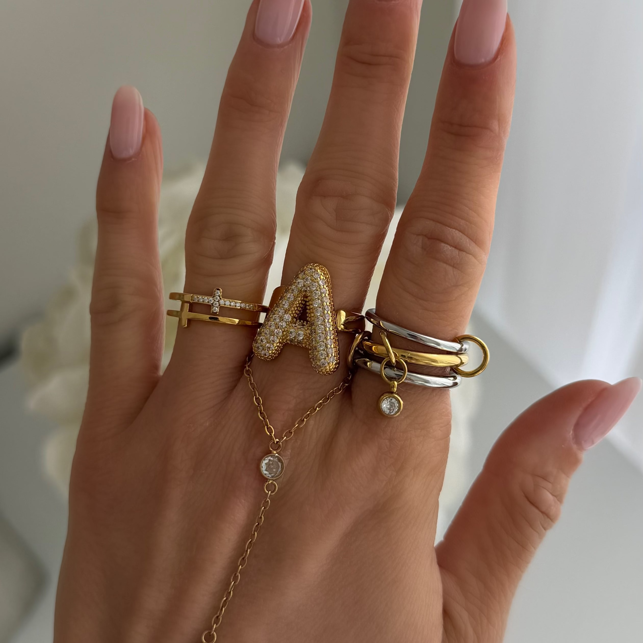 Adore Me Earring. Ring & Necklace 3 Piece Bundle