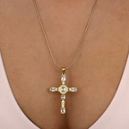 Gem Up Cross Necklace