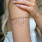 Golden Drop Arm Chain Gold