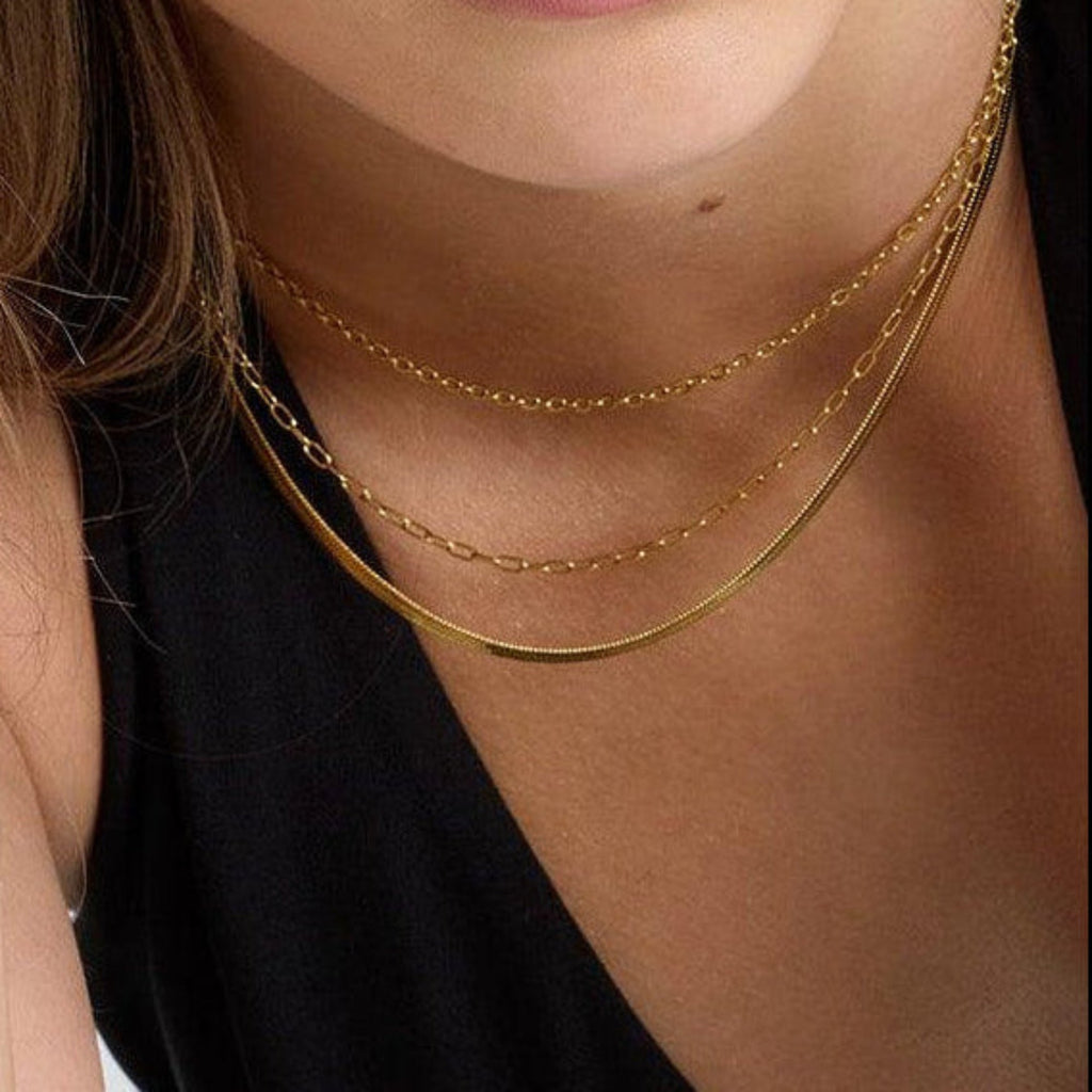 Fine Lines Bundle: 5 Piece Necklace and Bracelet Bundle
