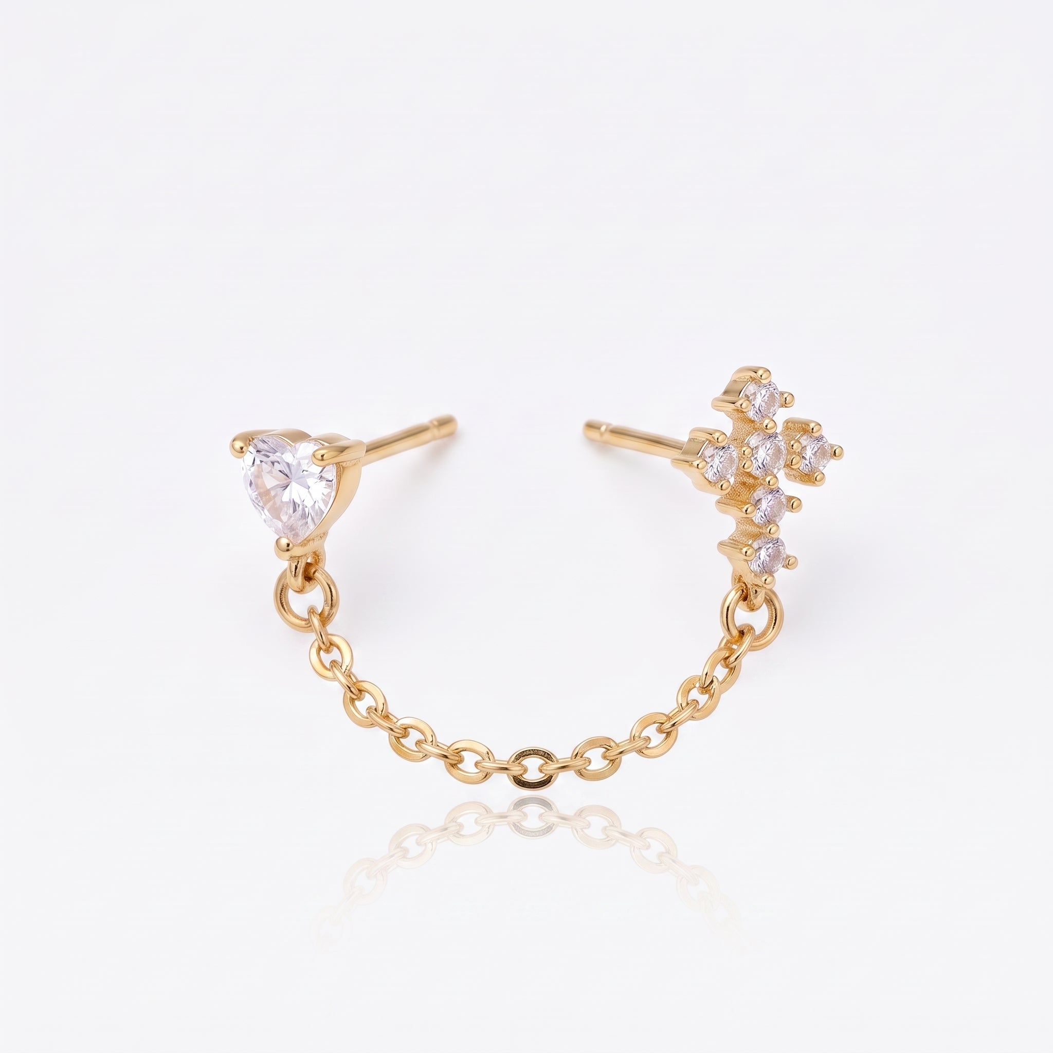 Bonded Sparkle Flat Back Earring