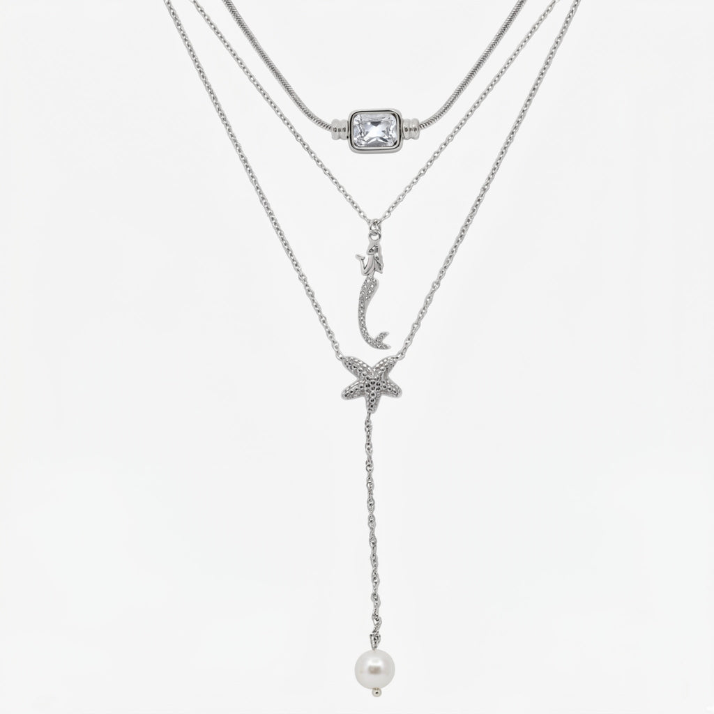 Coastal Mermaid 3 Piece Necklace Bundle