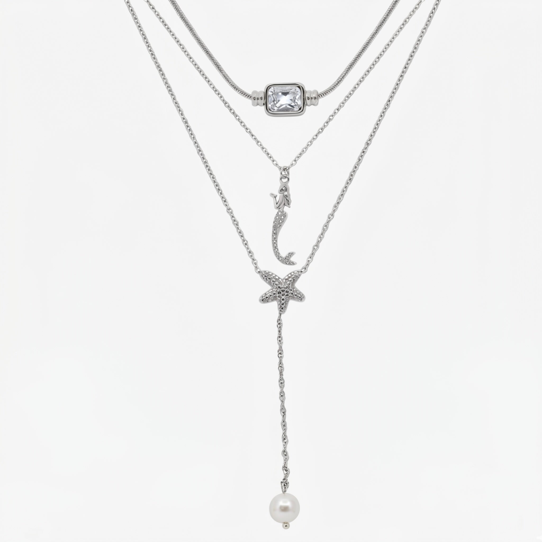Coastal Mermaid 3 Piece Necklace Bundle