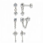 Flat Back Earrings Set Collection