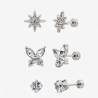 Flat Back Earrings Set Collection