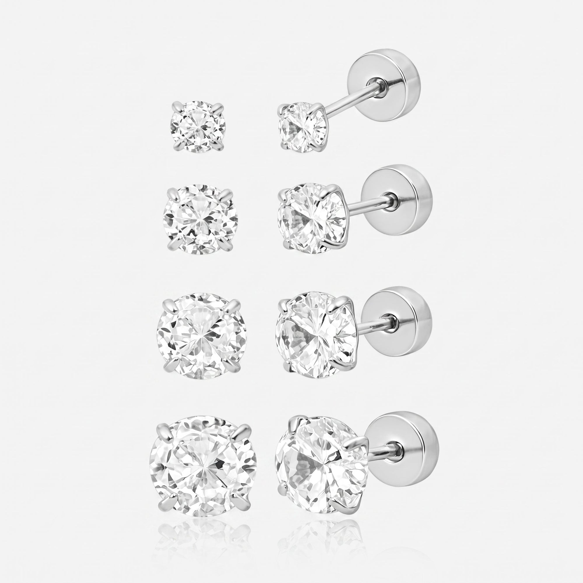 Babydoll Flat Back Stud Earrings
