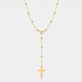 Alessia Lariat Cross Necklace