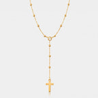 Alessia Lariat Cross Necklace