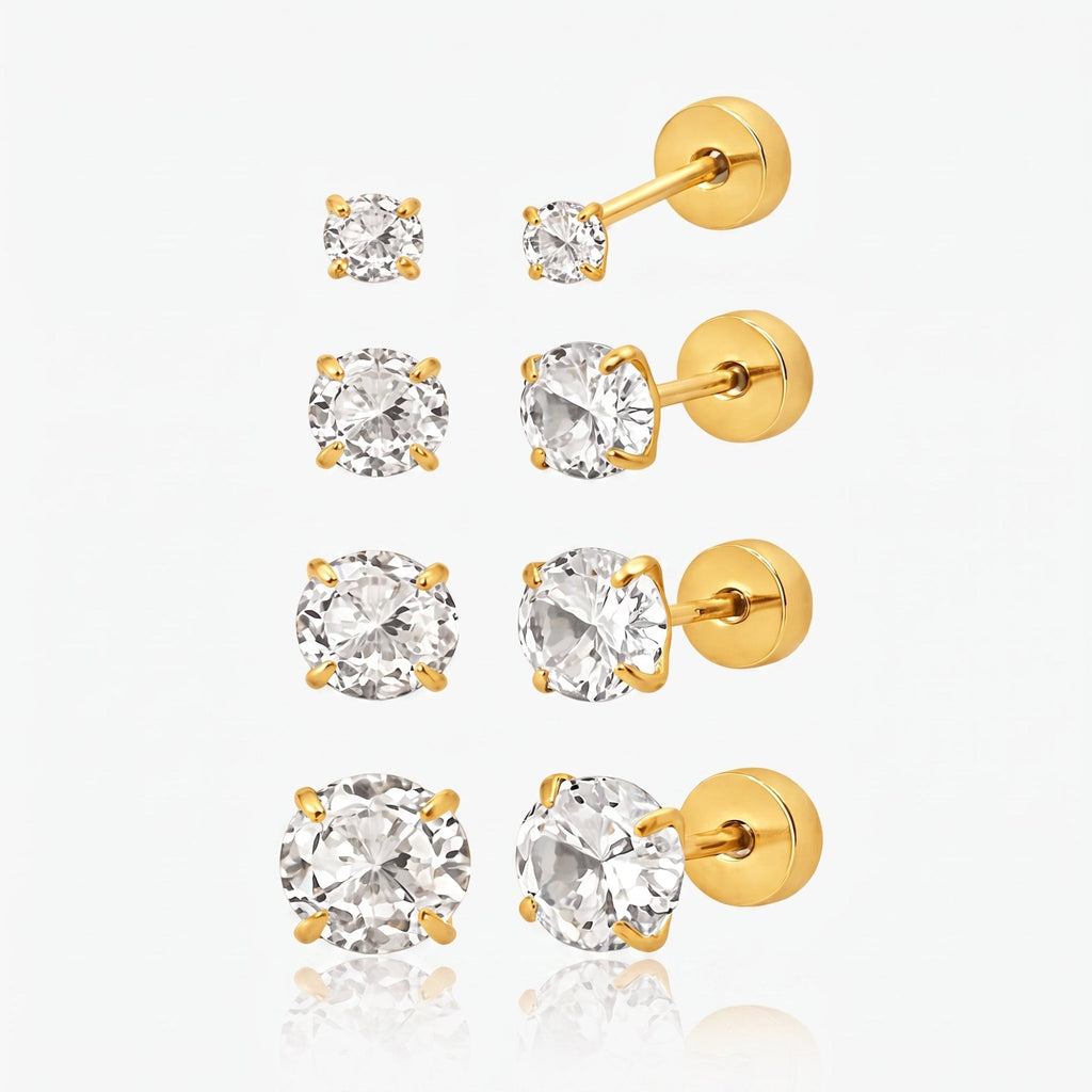 Babydoll Flat Back Stud Earrings