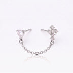 Bonded Sparkle Flat Back Earring