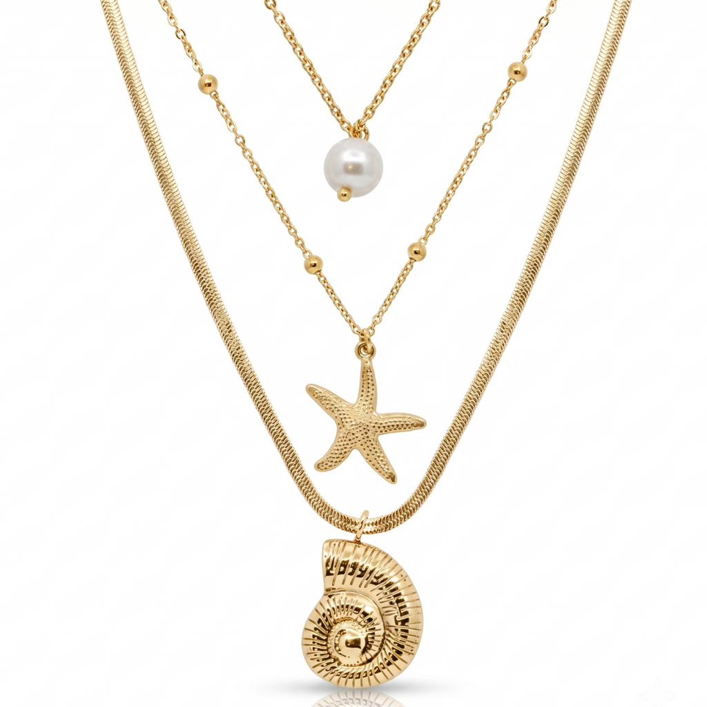 Beach Babe 3 Piece Necklace Bundle