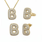 Adore Me Earring. Ring & Necklace 3 Piece Bundle