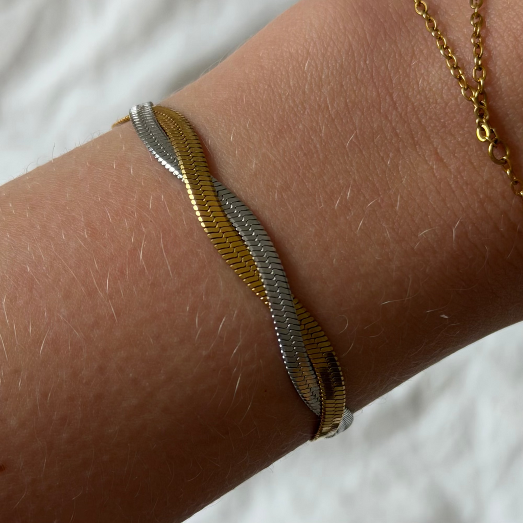 Two-Tone Medusa Bracelet