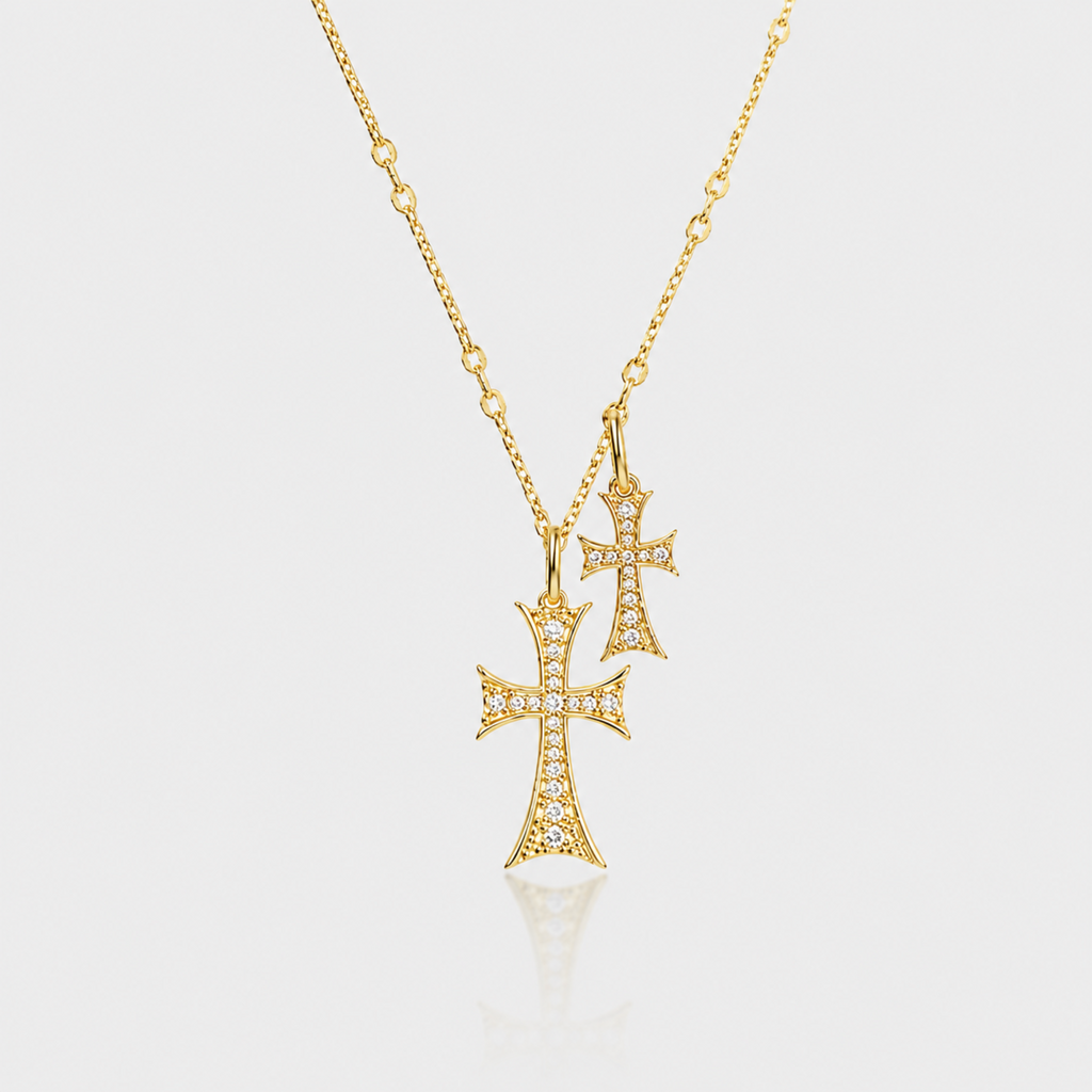 Double Cross Me Necklace