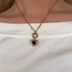 Midnight Heart Necklace