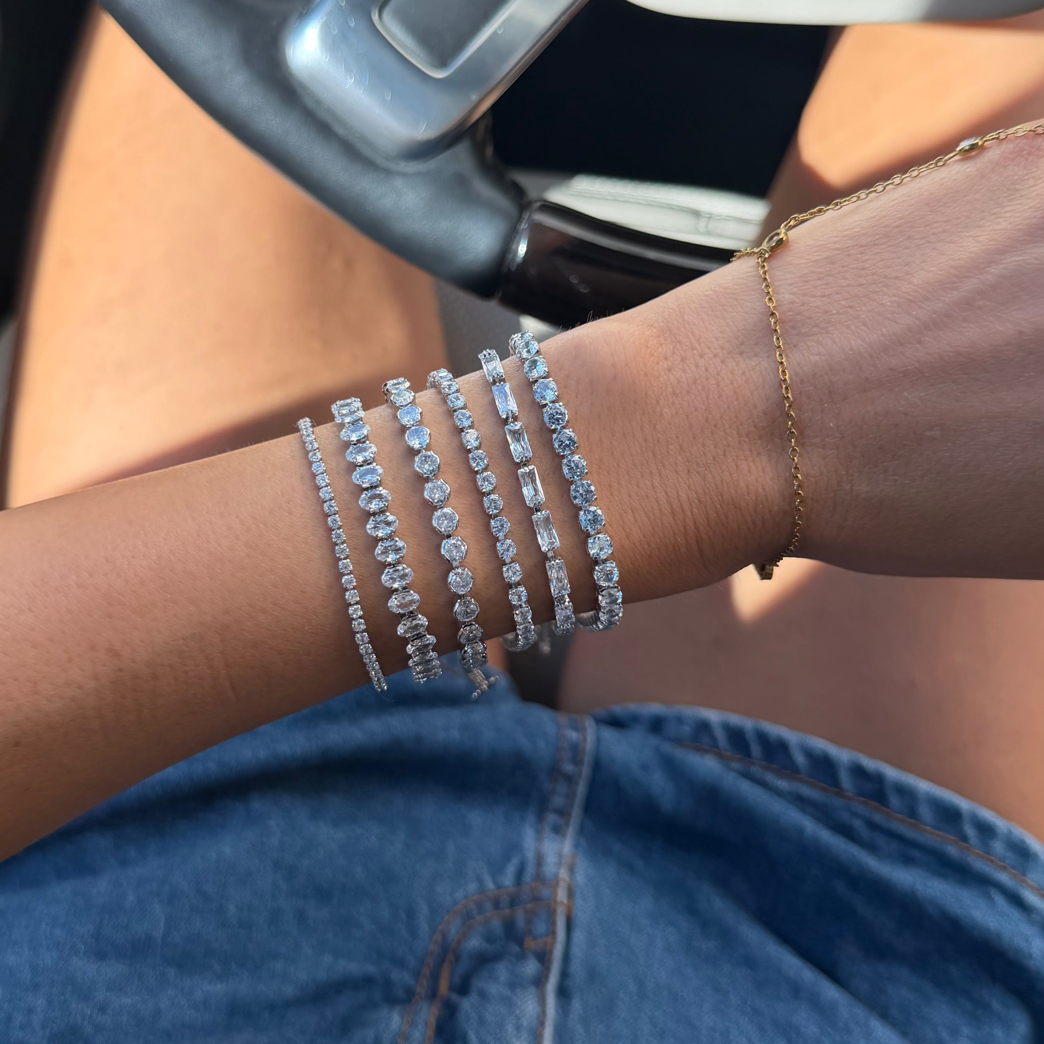 Champagne Tennis Bracelet