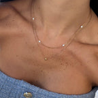 Sunlit Pearl Necklace 2 Pieces Set