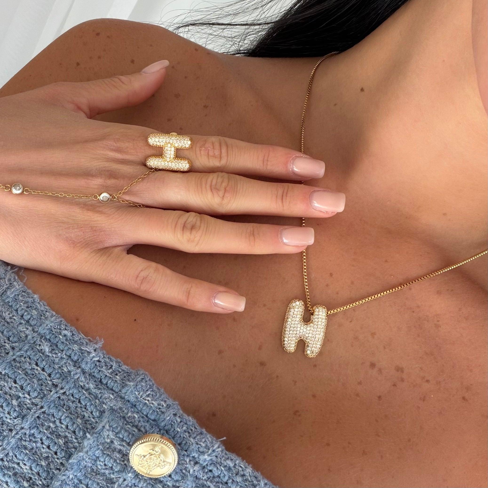 Adore Me Ring & Necklace 2 Piece Bundle