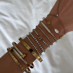 Icy Initial Tennis Bracelet