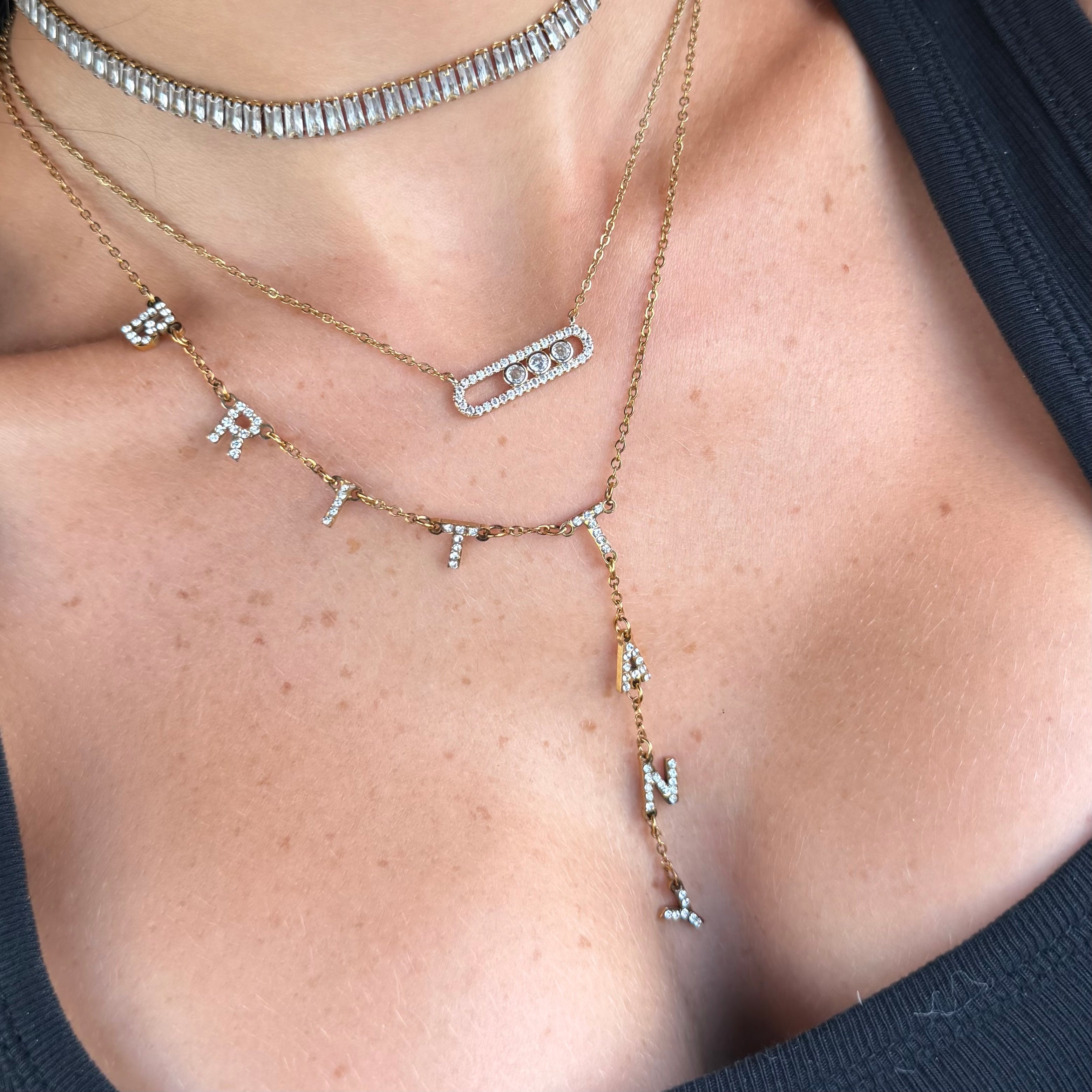 Custom/Personalized Name Drop Lariat Necklace