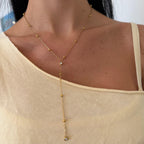 Raindrop Lariat Necklace