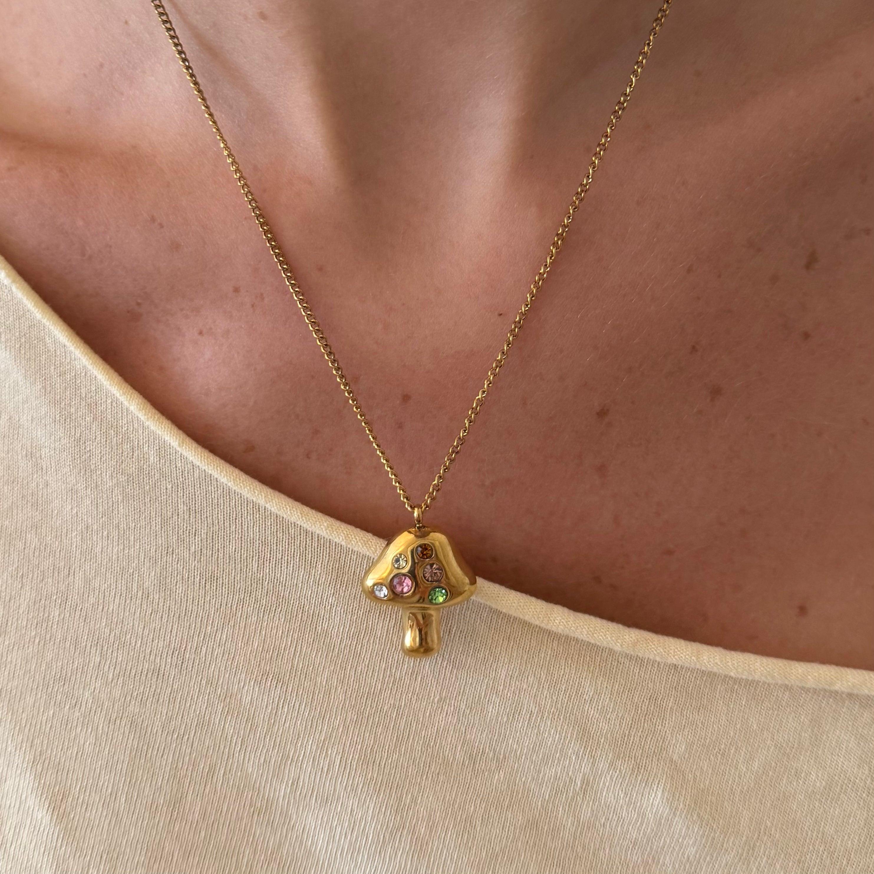 Fairy Mushroom Necklace