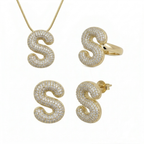 Adore Me Earring. Ring & Necklace 3 Piece Bundle