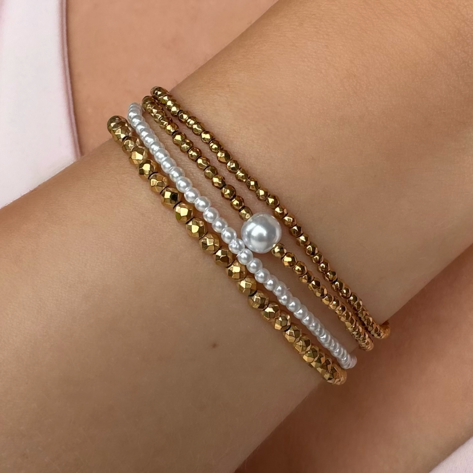 Mixed Muse Beaded Bracelet 4 Piece Set