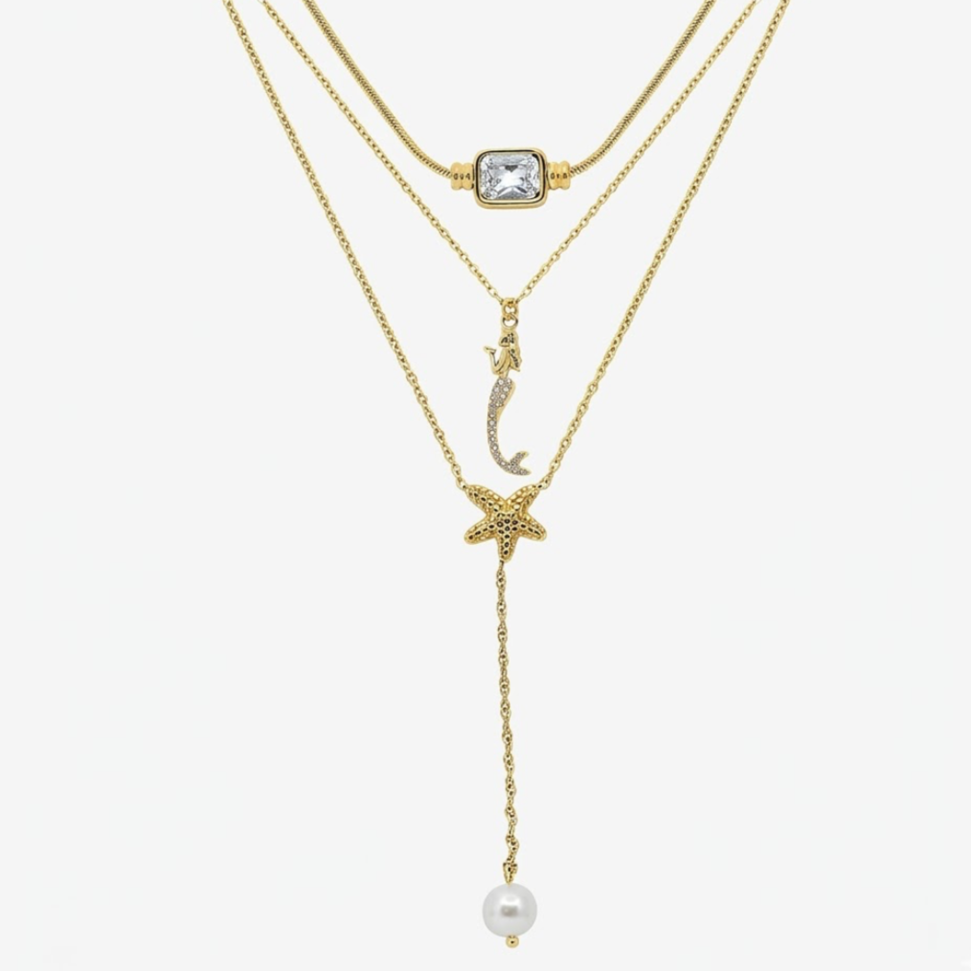 Coastal Mermaid 3 Piece Necklace Bundle