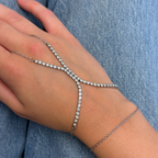 Frosted Tennis Hand Chain