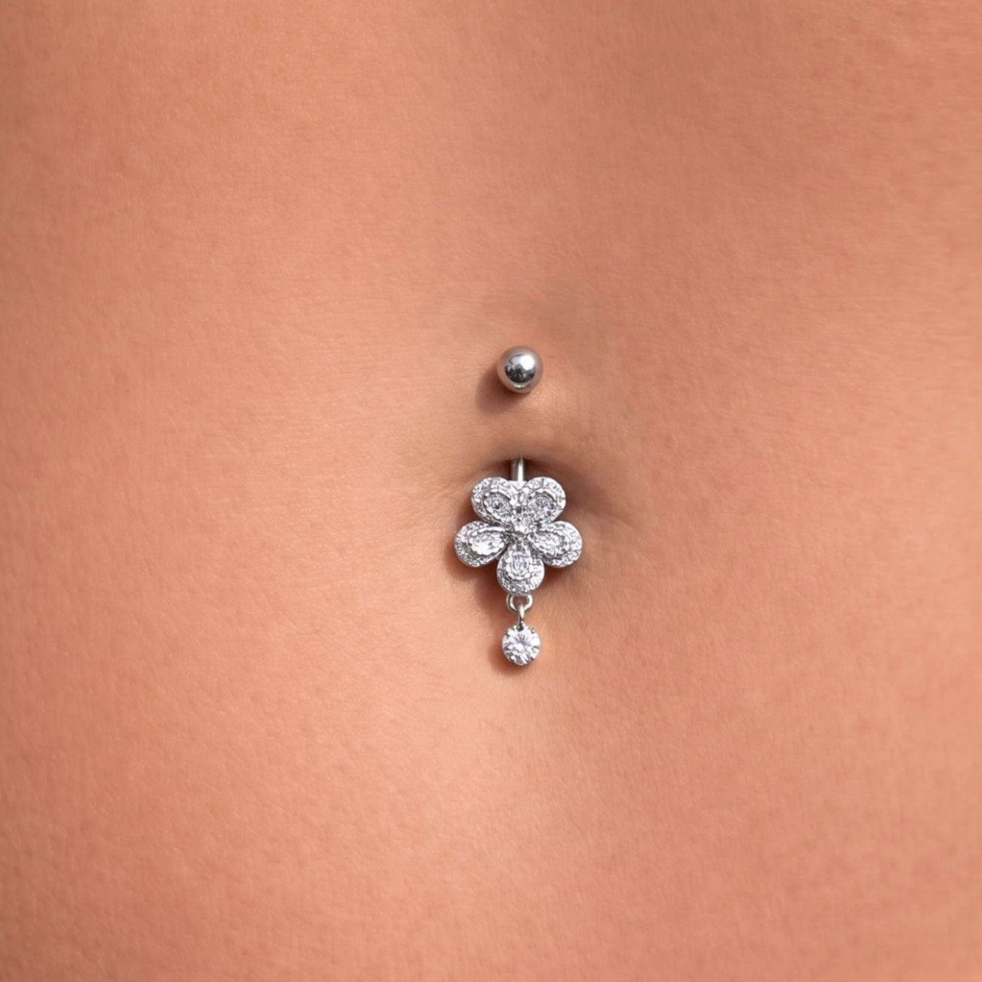 Flower Kiss Belly Ring