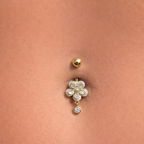 Flower Kiss Belly Ring