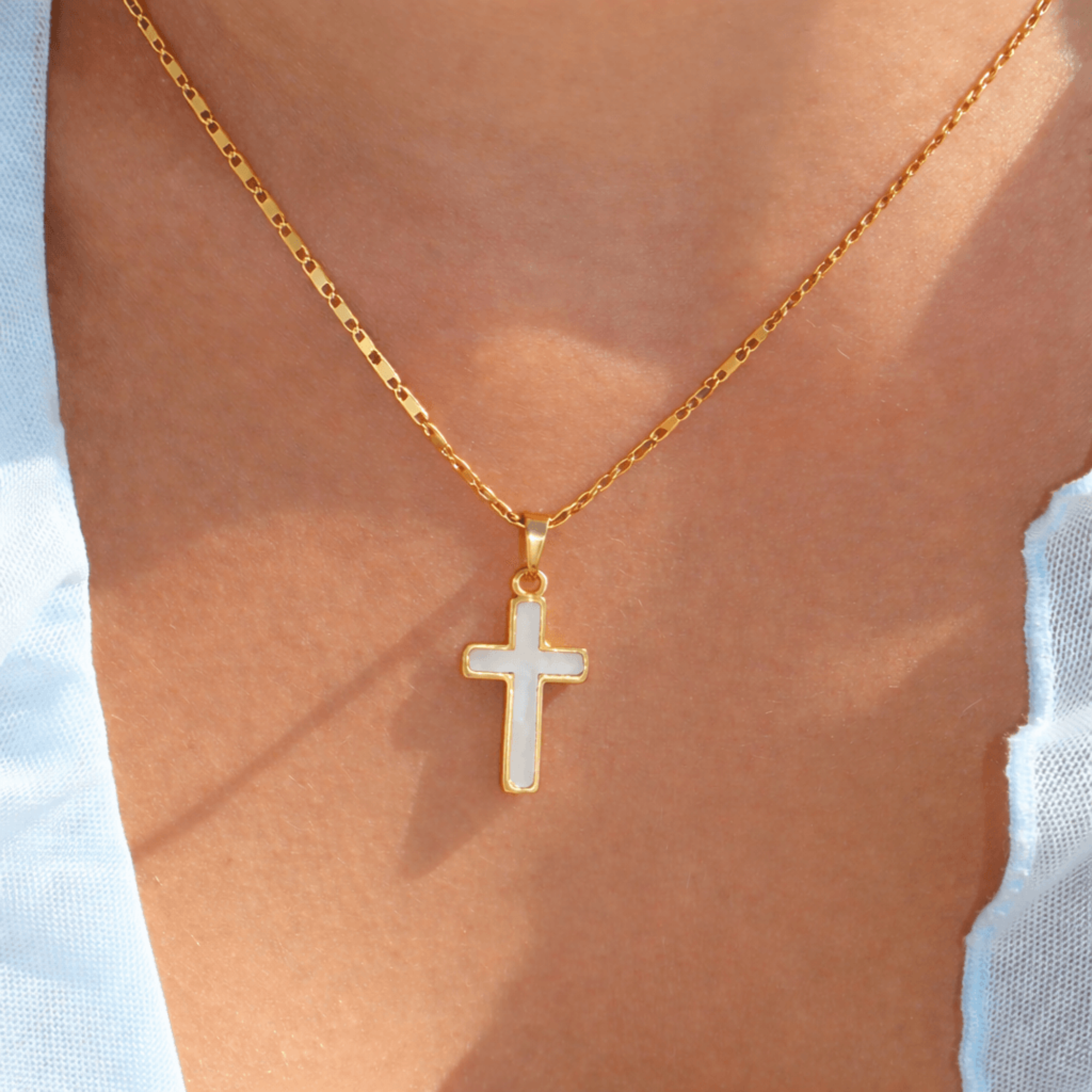Aura Cross Necklace