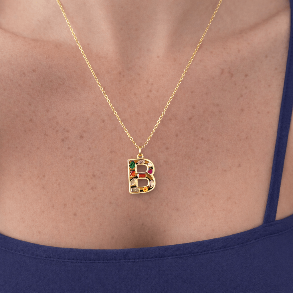 Bright Babe Initial Necklace