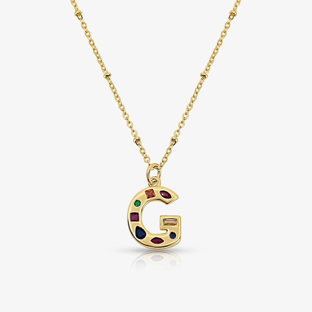 Bright Babe Initial Necklace