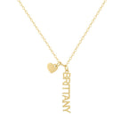 Custom/Personalized Mini Vertical Charm Nameplate Necklace